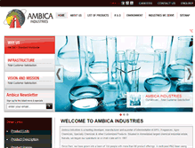 Tablet Screenshot of ambicaind.com